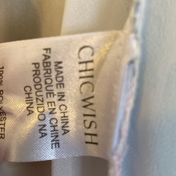 Chic Wish Tropical Pattern Flowing Halter Neck party Dres - Picture 6 of 6